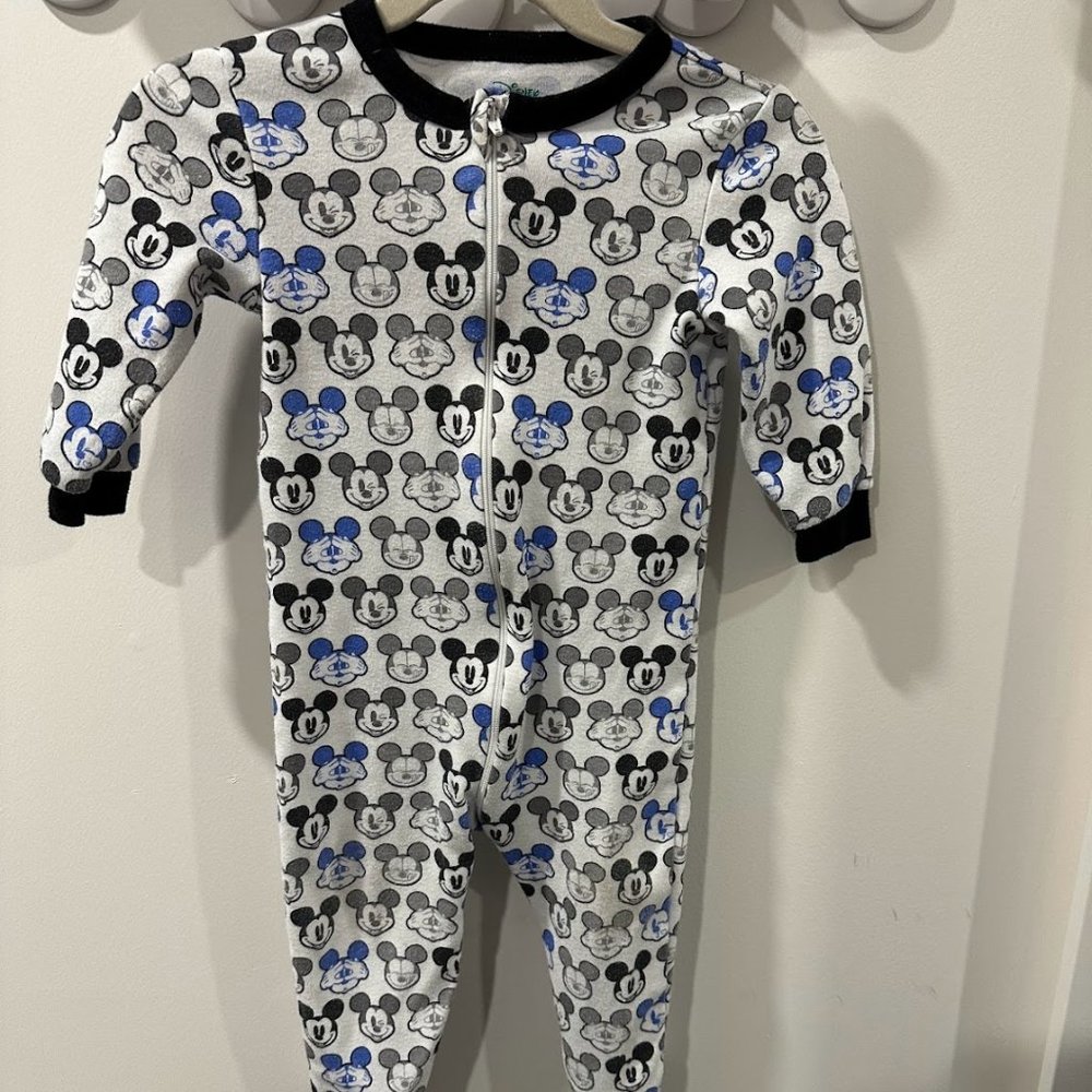Disney footed pajama onesie with zipper